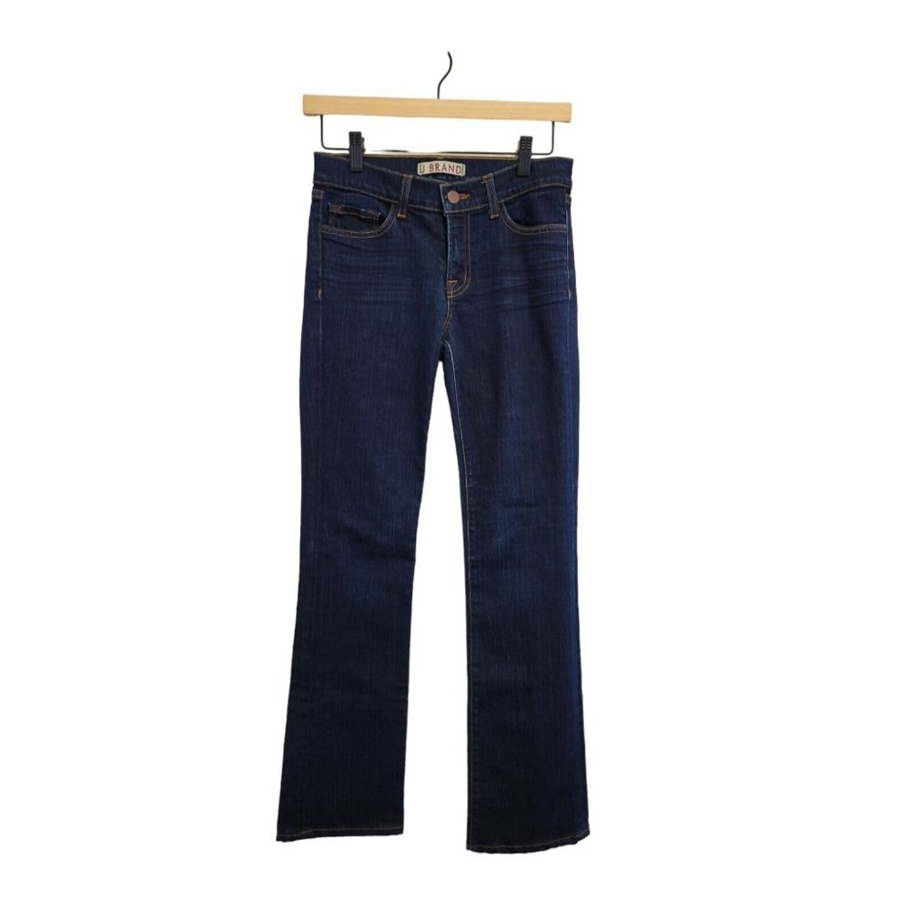 J Brand Ink Flare Jeans 26 Dark Wash Mid Rise Tailored